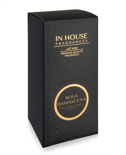 Rosa Damascena - Diffusore vetro 500ml scatola - In House Fragrances Premium