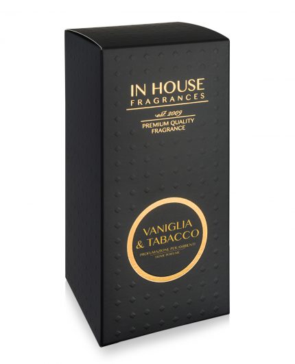 Vaniglia & Tabacco - Diffusore vetro 500ml scatola - In House Fragrances Premium